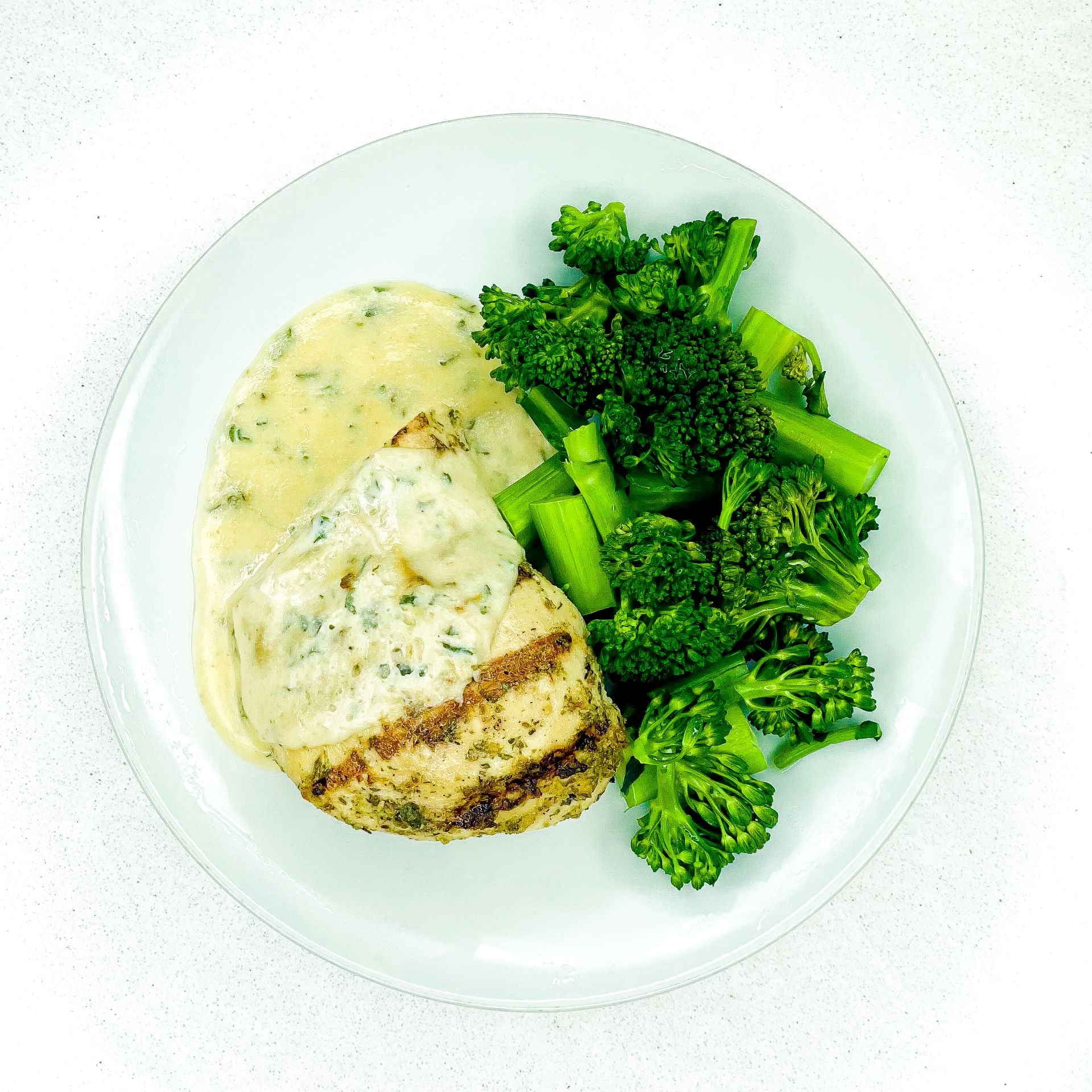 Garlic Parmesan Chicken with Broccolini